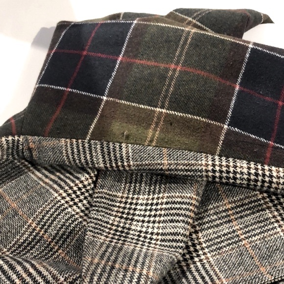 NVLT Grey and Green Mixed Glen Plaid Coat - Picture 9 of 12